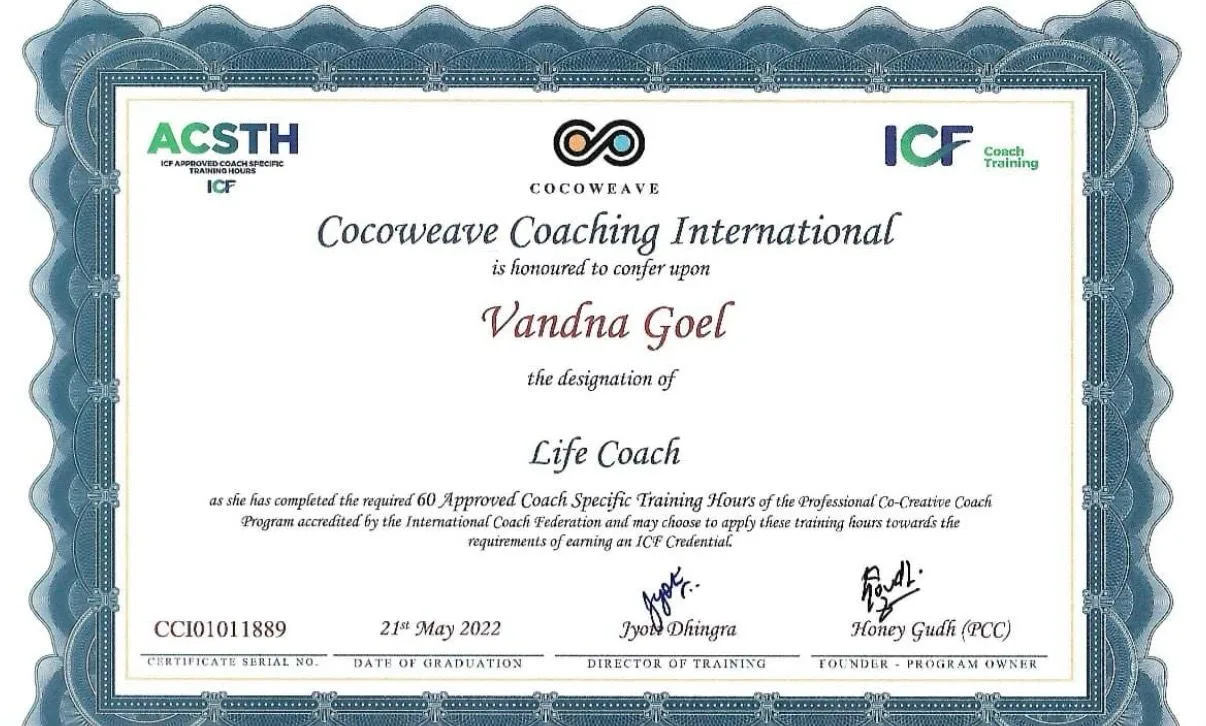 ICF Life Coach Certificate