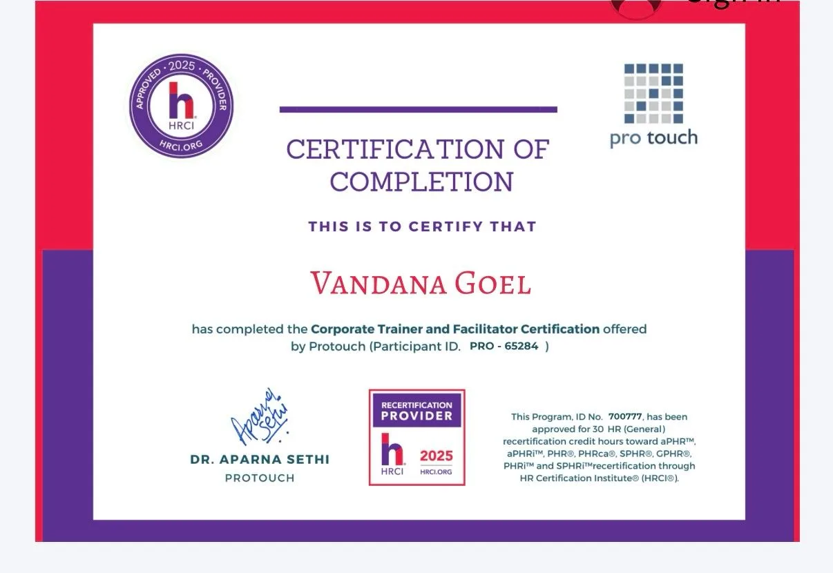 Corporate Trainer Certificate